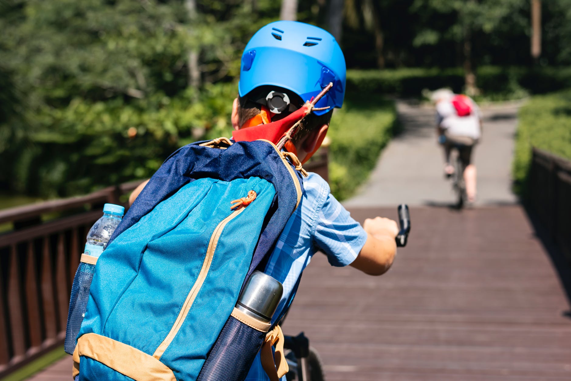 Child cycling